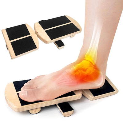 Ankle and Foot Strengthener ExerciserWoodure Black Board Foot TrainerSlack BlockAnkle BalanceBoard